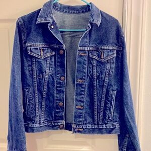 Dark denim jean jacket  made in the USA!